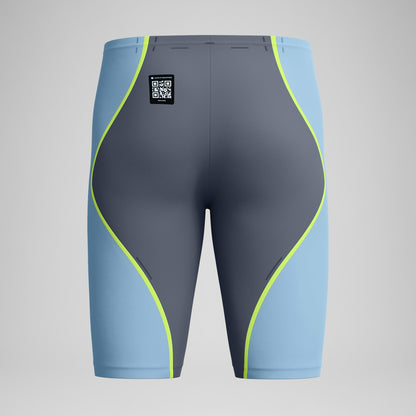 Fastskin LZR Pure Intent 2.0 High Waist Jammer Grey/Blue | Speedo
