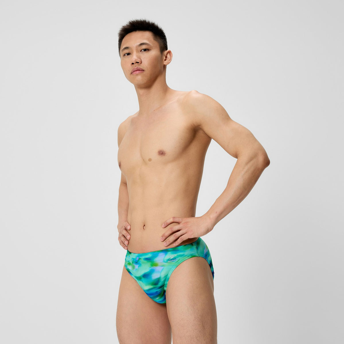 Club Training Printed Brief Green/Blue | Speedo