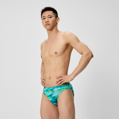 Club Training Printed Brief Green/Blue | Speedo