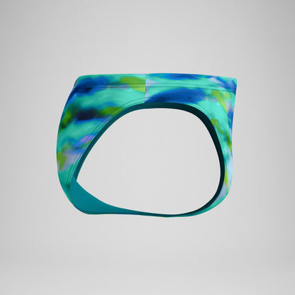 Club Training Printed Brief Green/Blue | Speedo