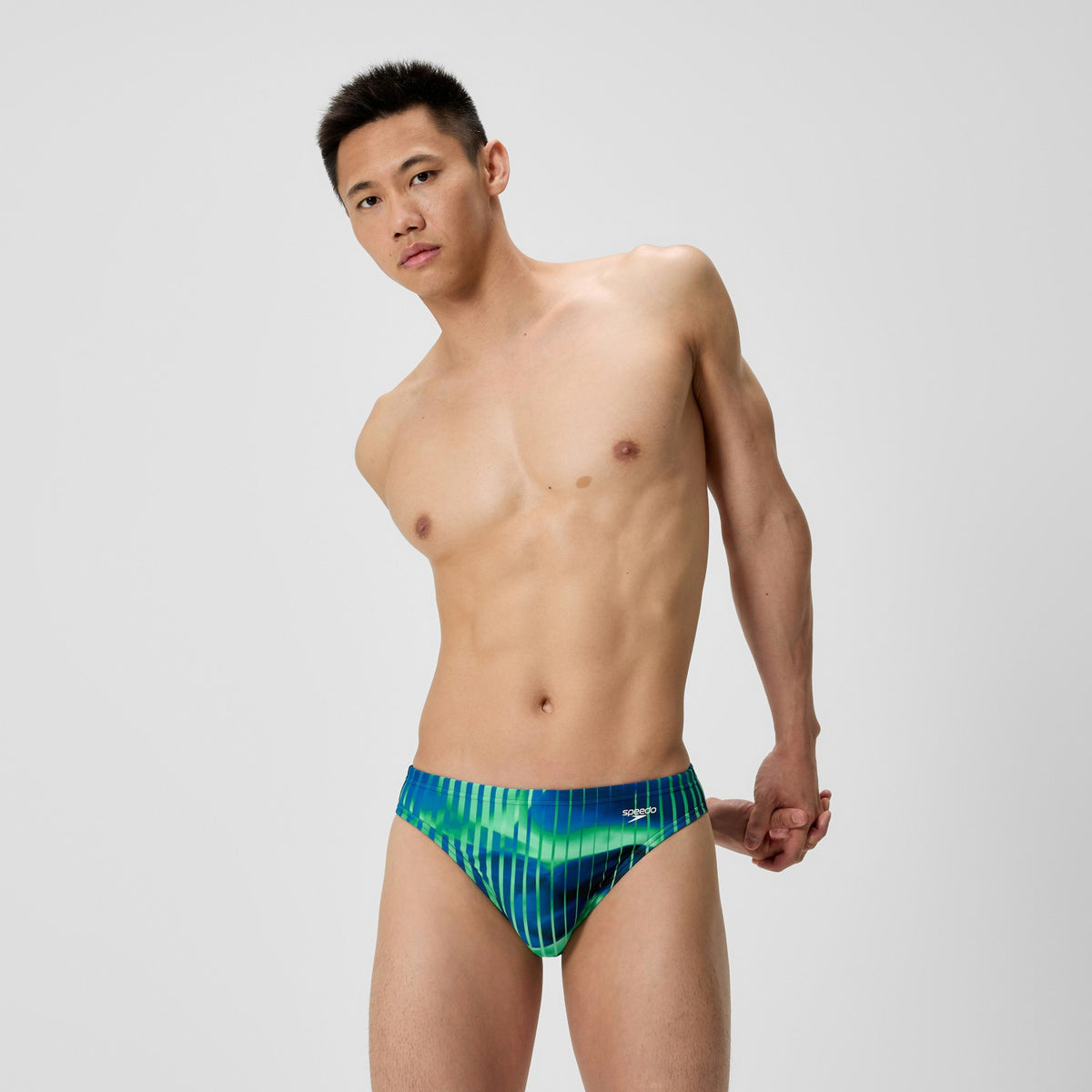 Club Training Printed Brief Blue/Green | Speedo