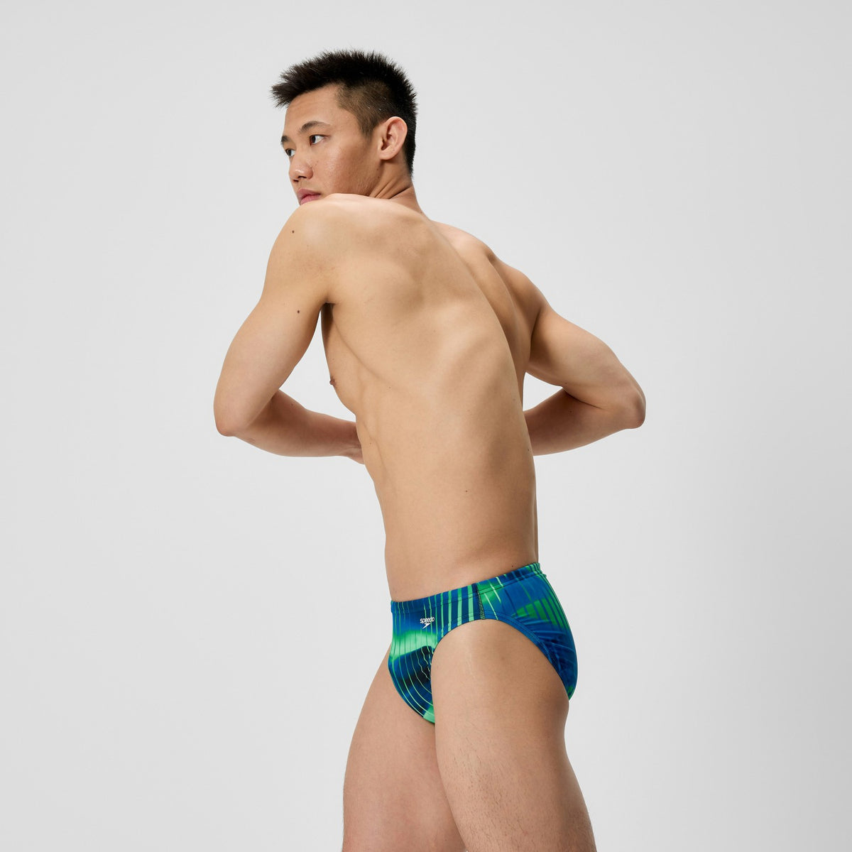 Club Training Printed Brief Blue/Green | Speedo