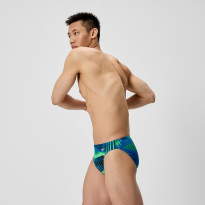 Club Training Printed Brief Blue/Green | Speedo