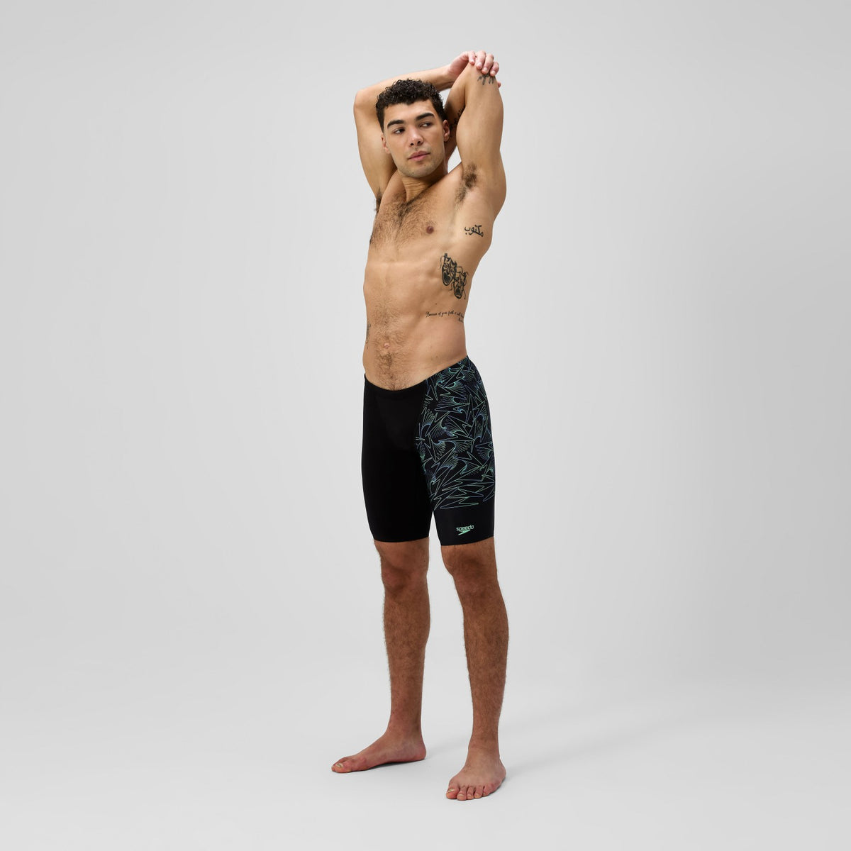 Hyperboom Splice Jammer Black/Green | Speedo