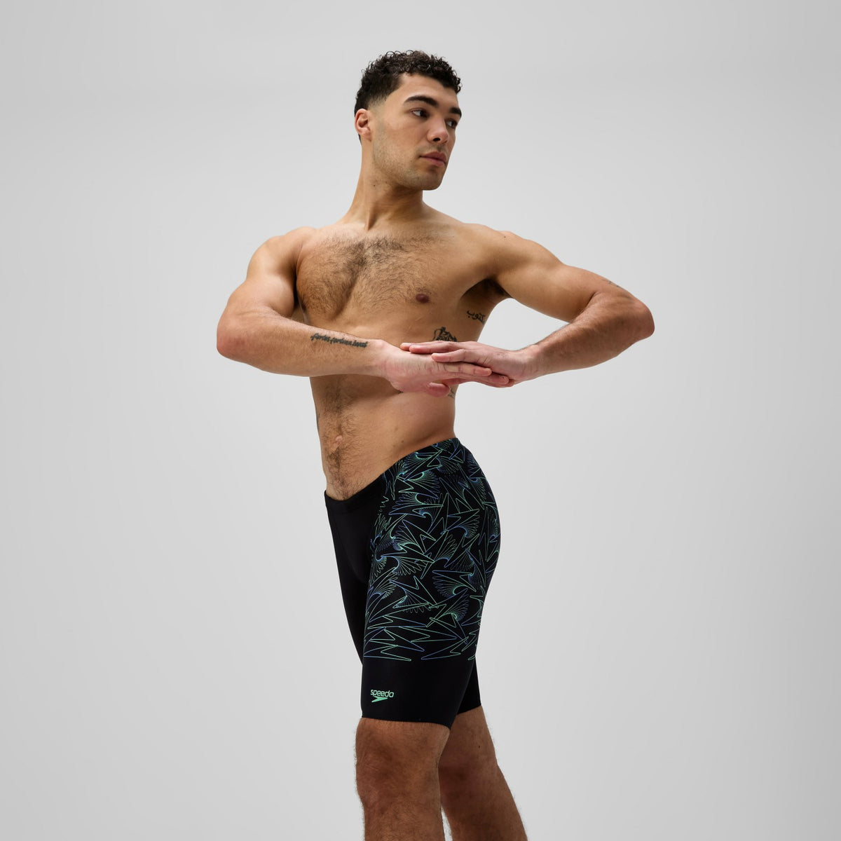 Hyperboom Splice Jammer Black/Green | Speedo