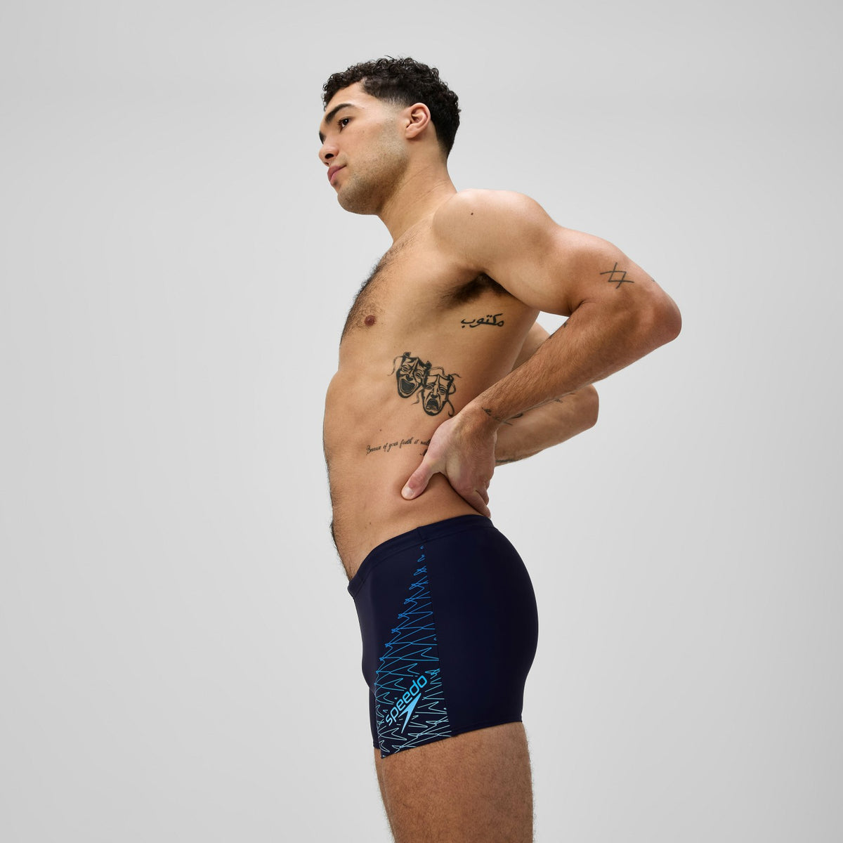 Medley Logo Aquashorts Navy/Blue | Speedo