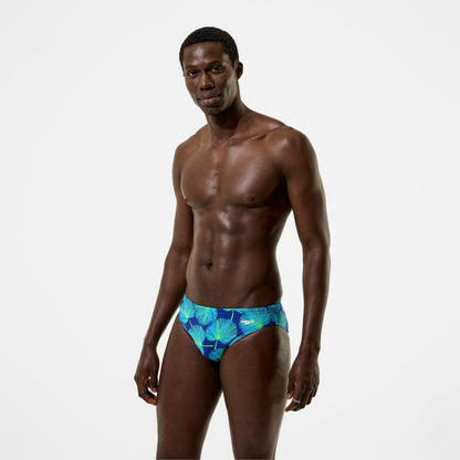 The Speedo Printed Briefs Blue/Green | Speedo