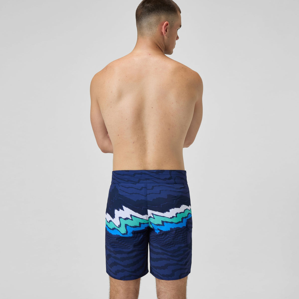 Lookout Printed Swim Shorts Navy/Blue | Speedo