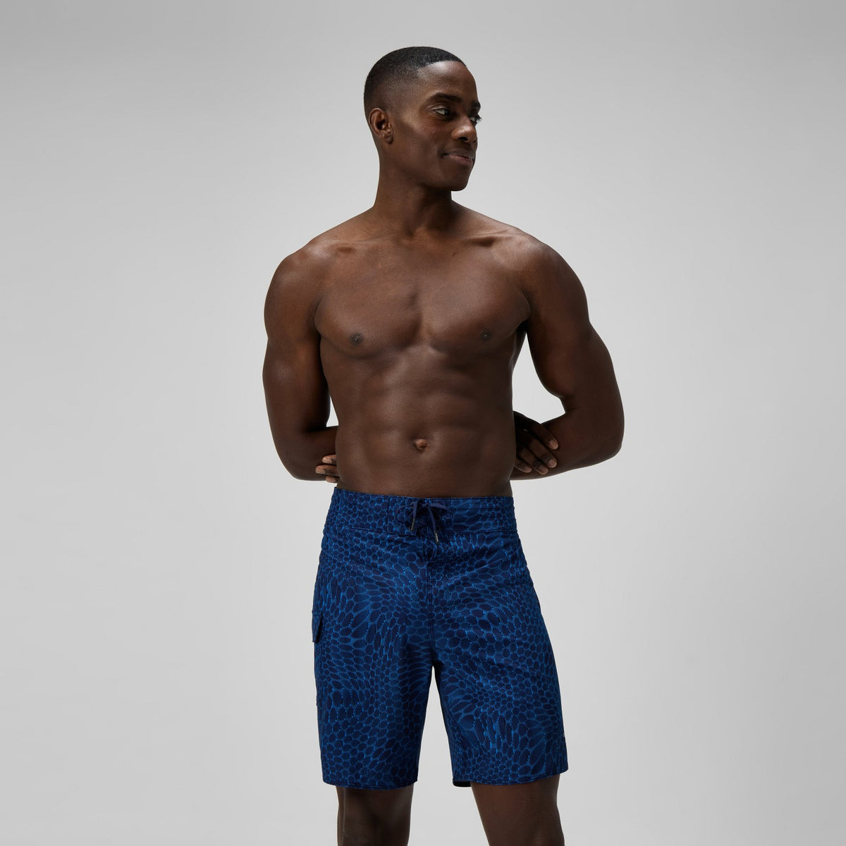 Lookout Printed Boardshorts Navy/Blue | Speedo