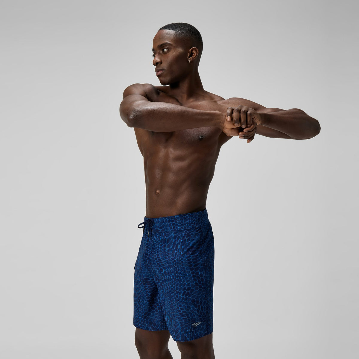 Lookout Printed Boardshorts Navy/Blue | Speedo