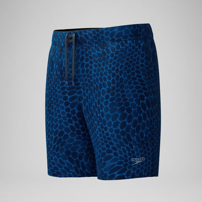 Lookout Printed Boardshorts Navy/Blue | Speedo