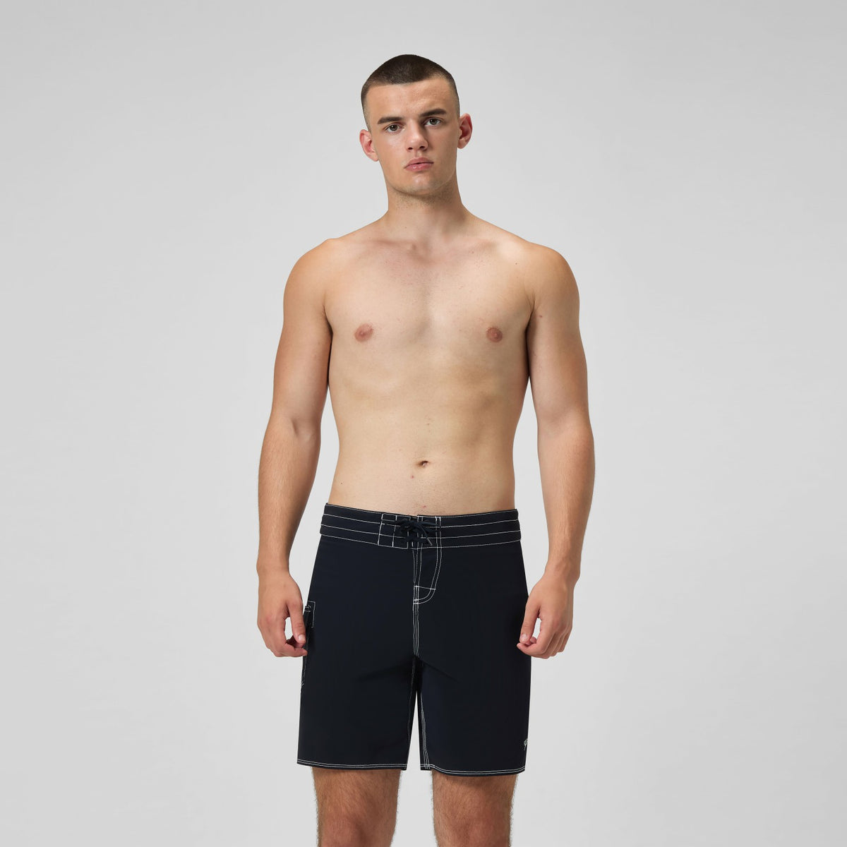 Lookout Solid Boardshorts Black/Dark Grey | Speedo