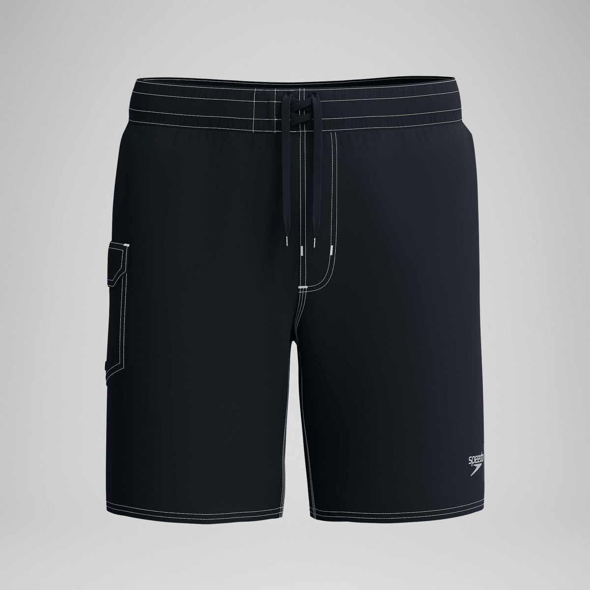 Lookout Solid Boardshorts Black/Dark Grey | Speedo