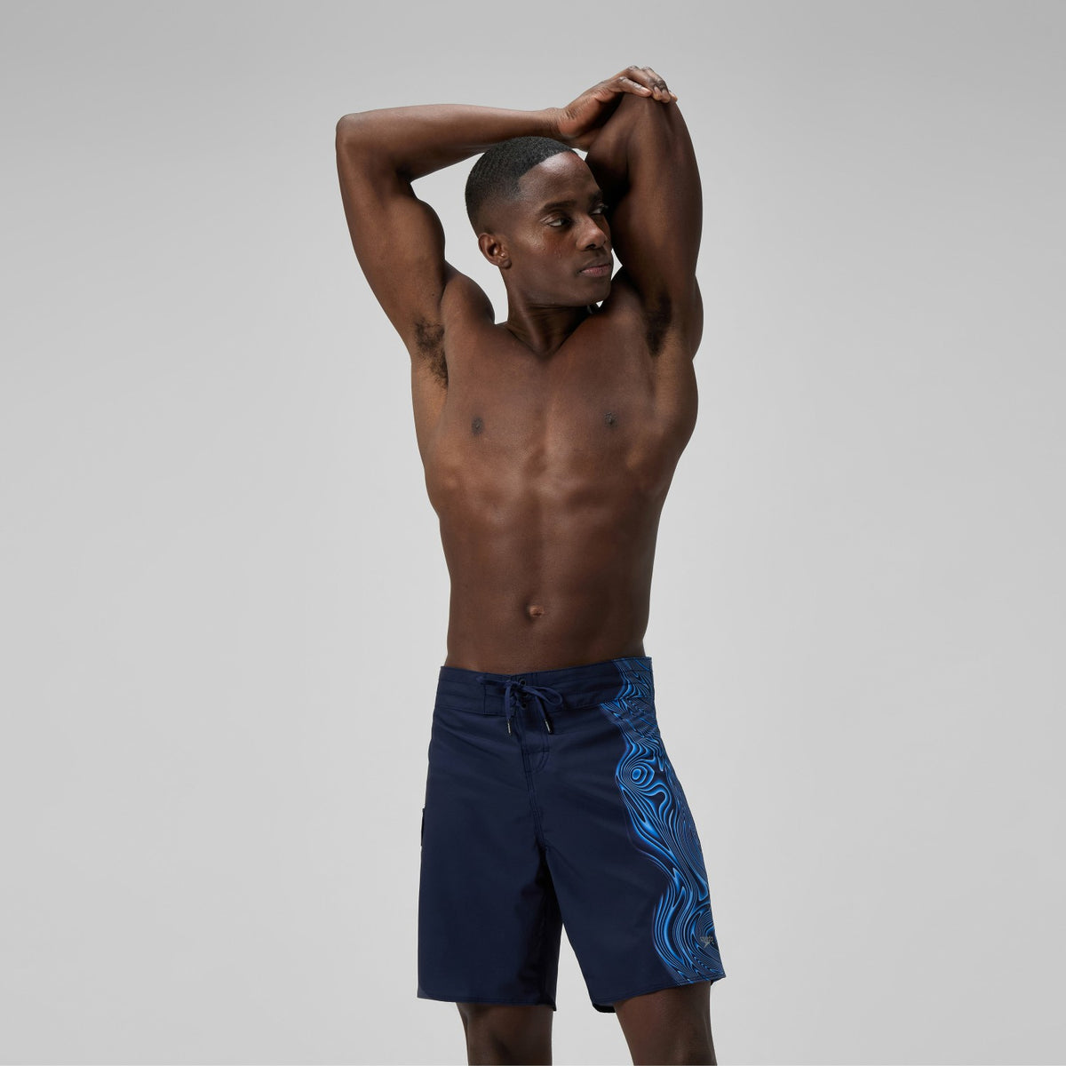 Lookout Printed Boardshorts Navy/Blue | Speedo