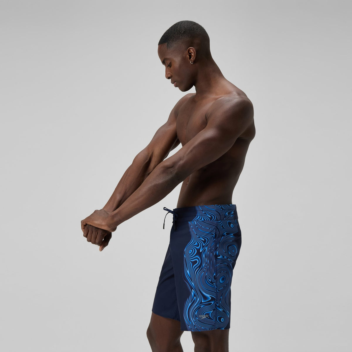 Lookout Printed Boardshorts Navy/Blue | Speedo