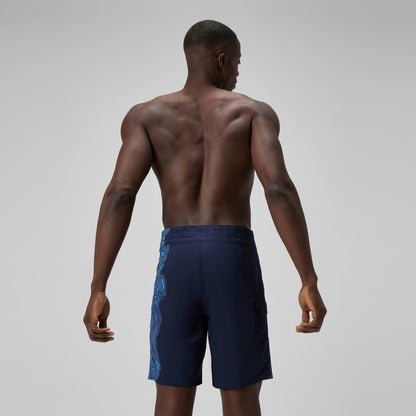 Lookout Printed Boardshorts Navy/Blue | Speedo