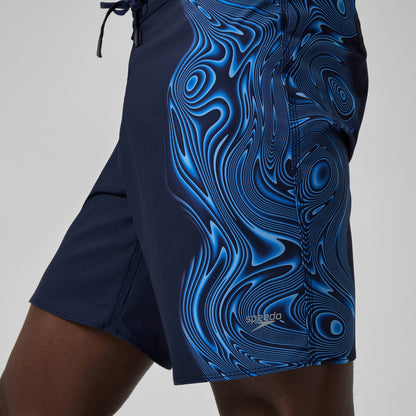 Lookout Printed Boardshorts Navy/Blue | Speedo