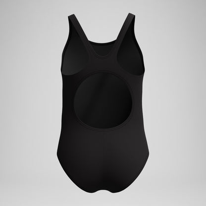 Girls' Placement Muscleback Swimsuit Black/Blue | Speedo