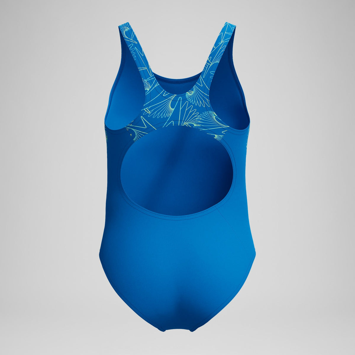 Girls Hyperboom Splice Muscleback Swimsuit Blue | Speedo
