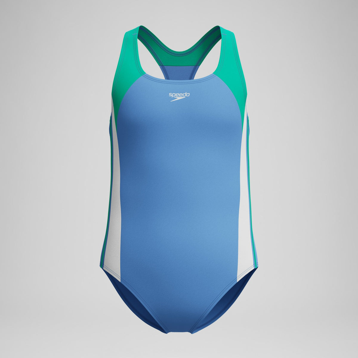 Girls Infinity Splice Swimsuit Blue | Speedo