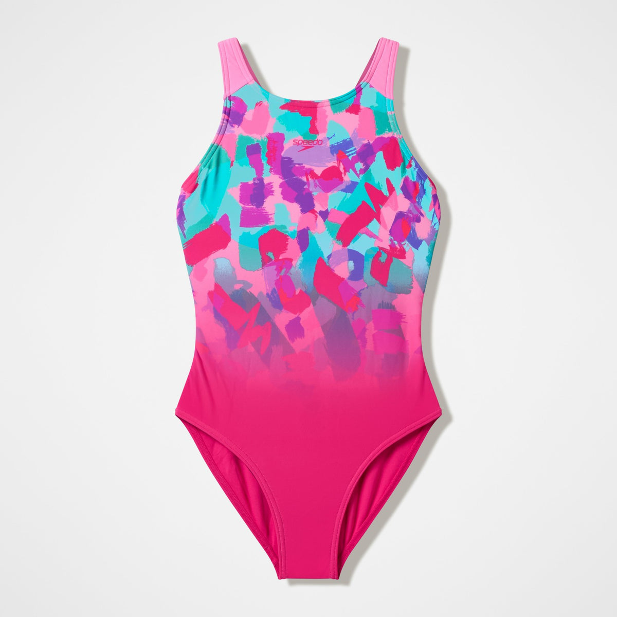 Girls Printed Pulseback One Piece Pink | Speedo