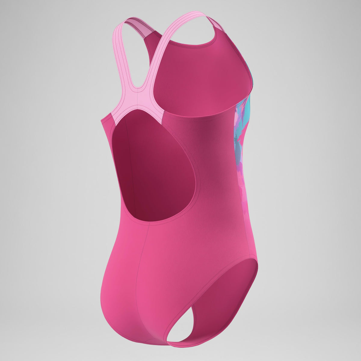 Girls Printed Pulseback One Piece Pink | Speedo