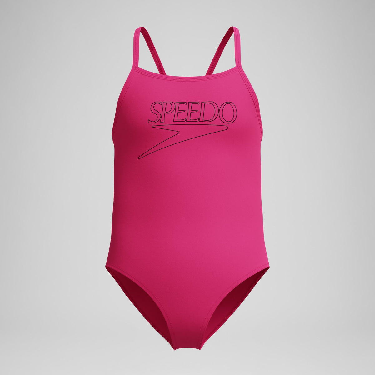 Girls Endurance+ Logo Thinstrap Swimsuit Pink | Speedo