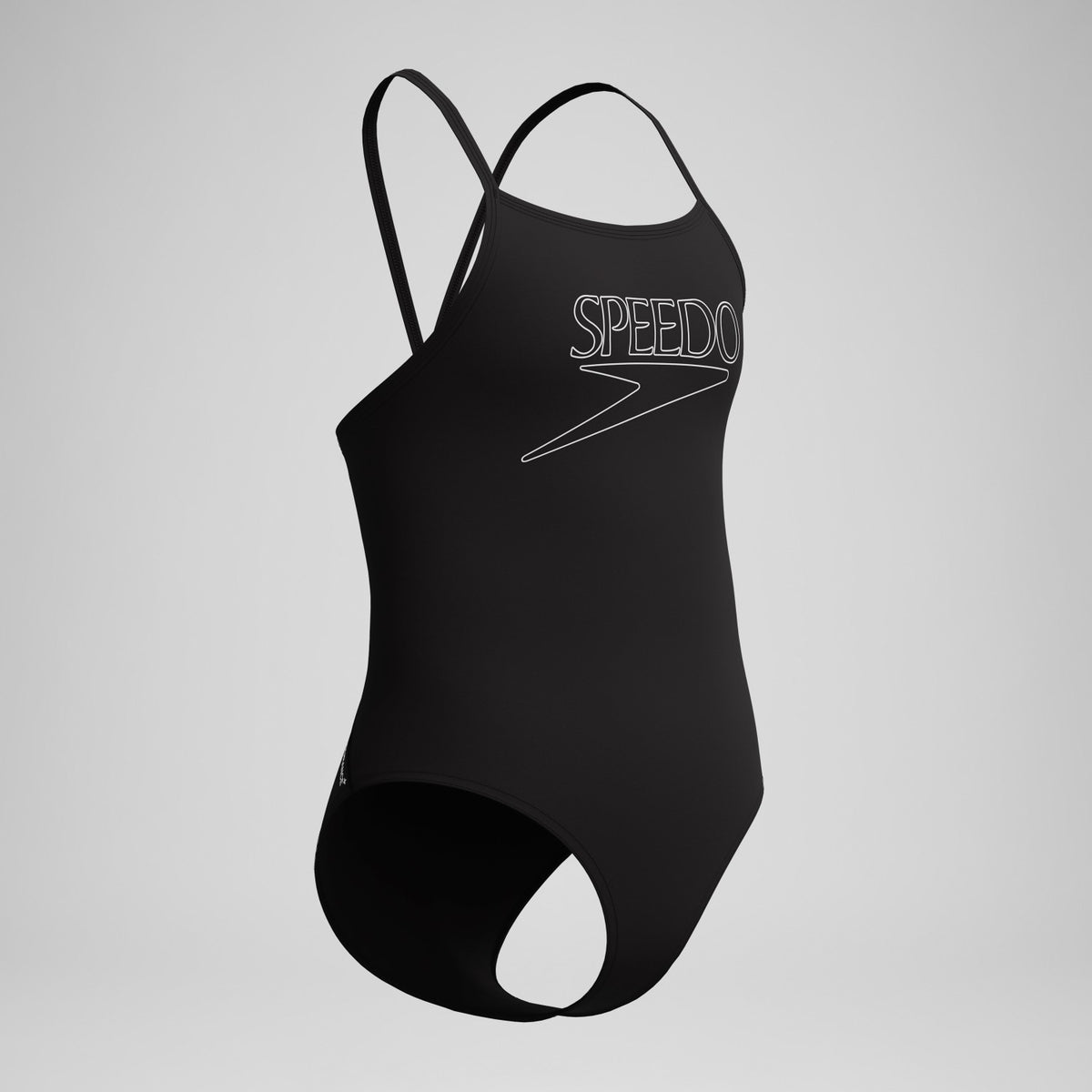 Girls Endurance+ Logo Thinstrap Swimsuit Black | Speedo