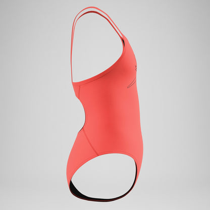 Girls Endurance+ Logo Thinstrap Swimsuit Pink | Speedo