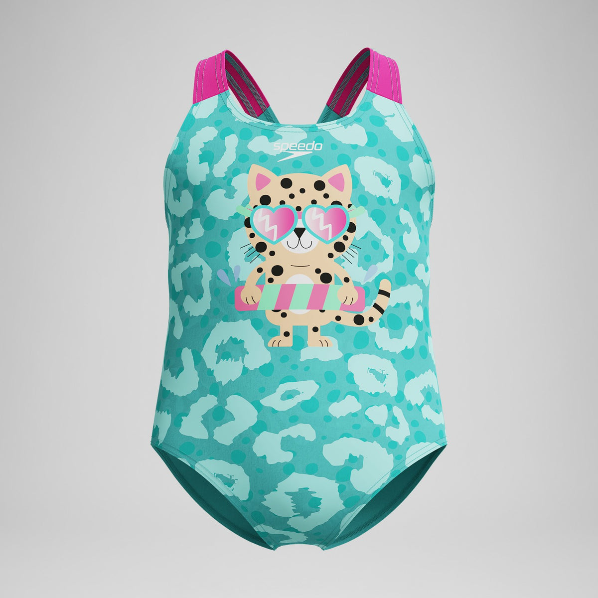 Infant Girls Learn to Swim Printed Swimsuit Turquoise | Speedo