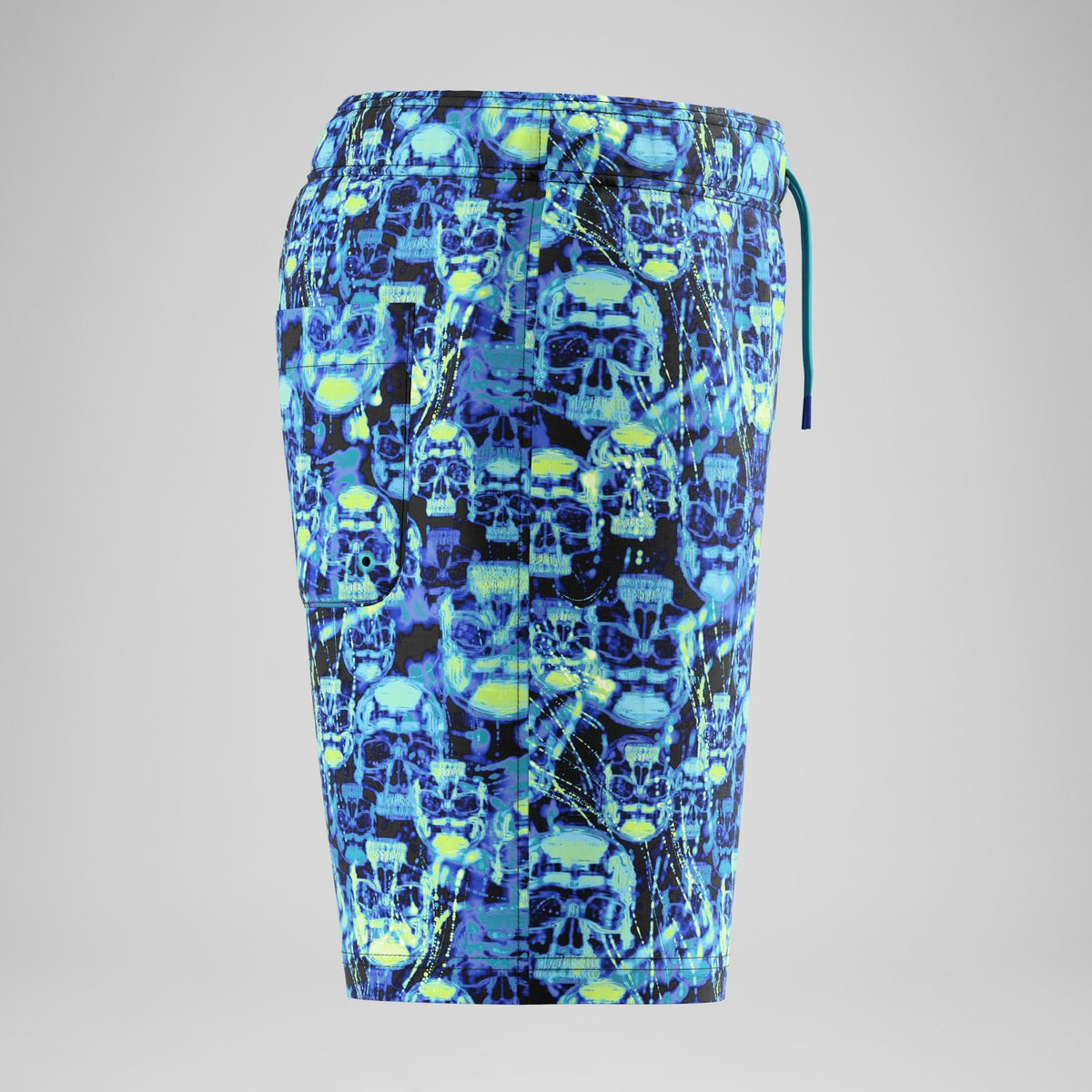 Boys Printed Swim Shorts Black/Teal | Speedo