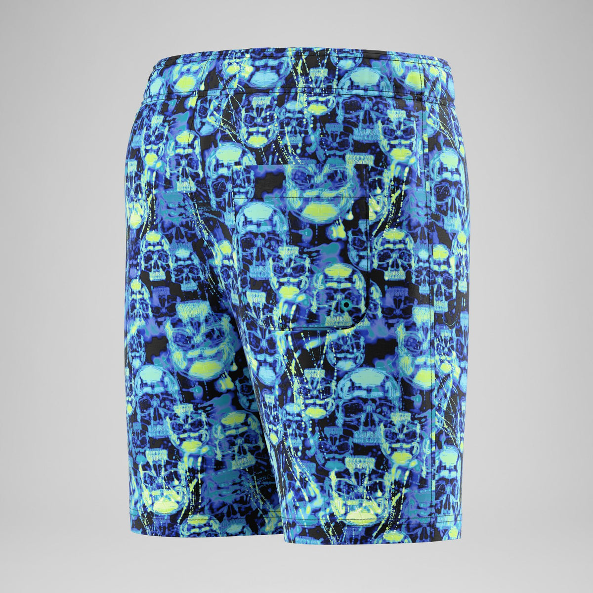 Boys Printed Swim Shorts Black/Teal | Speedo