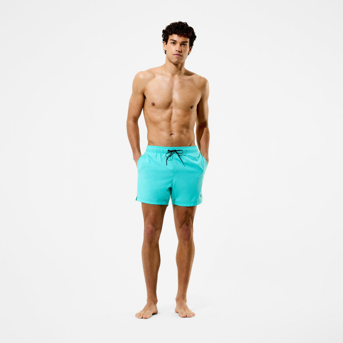 Boys Essentials Logo Swim Shorts Blue | Speedo