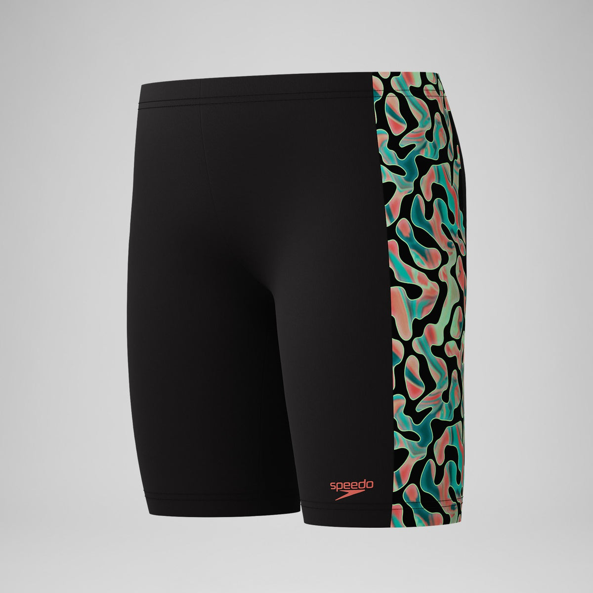 Boys Panel Jammer Black/Orange | Speedo