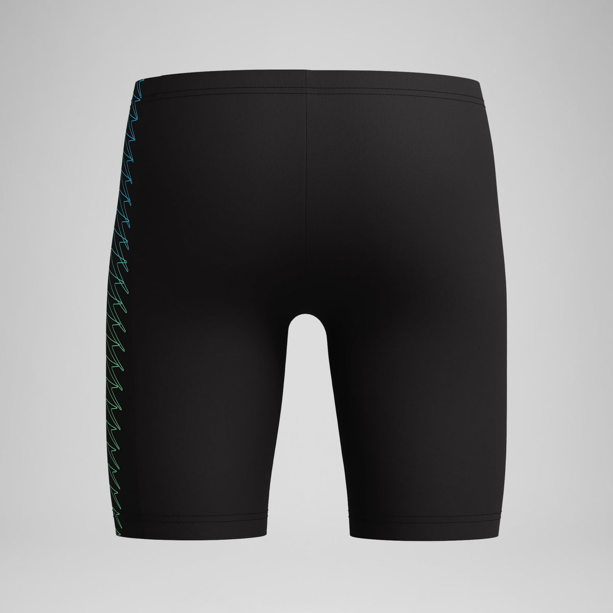 Boys Plastisol Placement Jammer Black/Green | Speedo