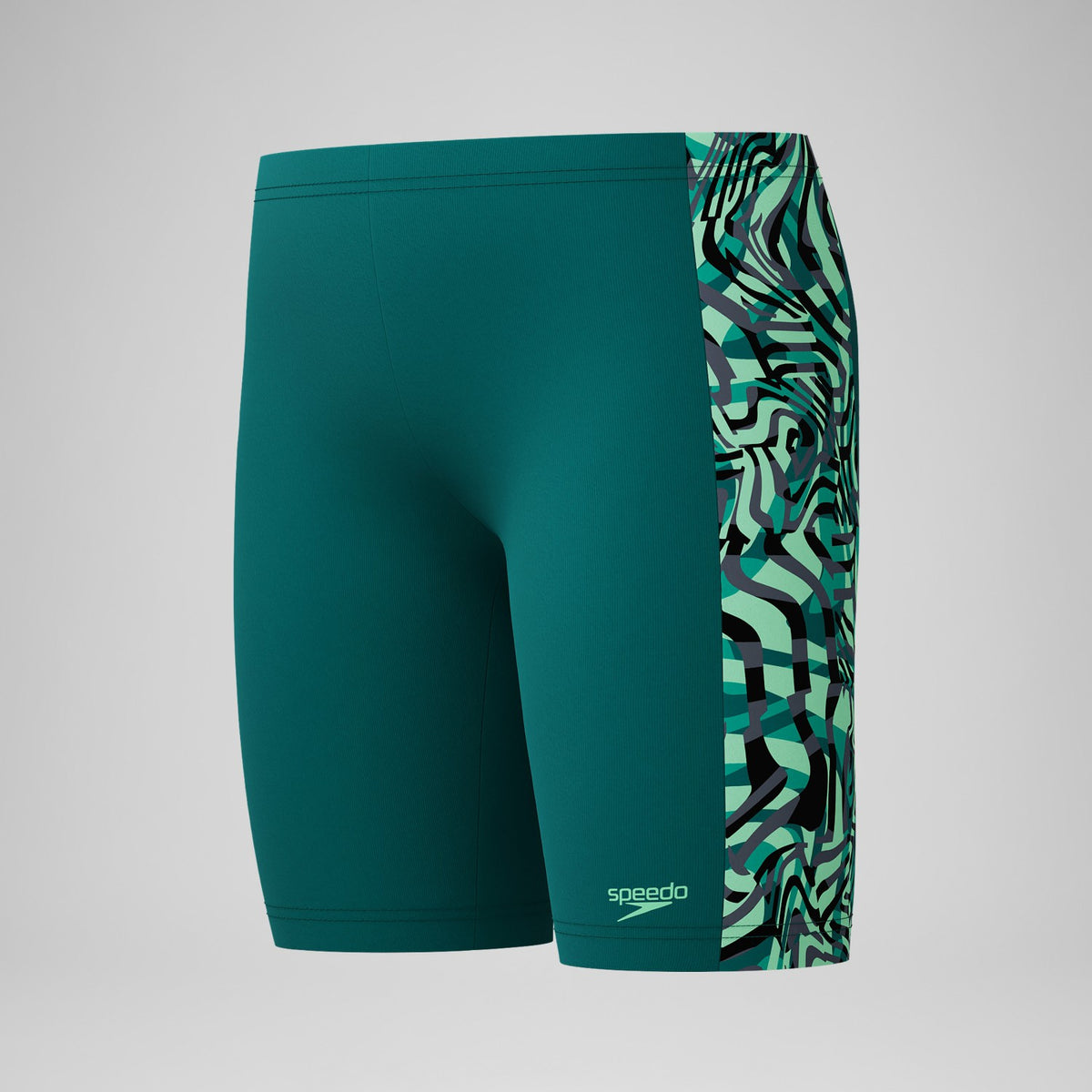 Boys Panel Jammer Green | Speedo