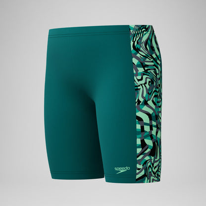 Boys Panel Jammer Green | Speedo