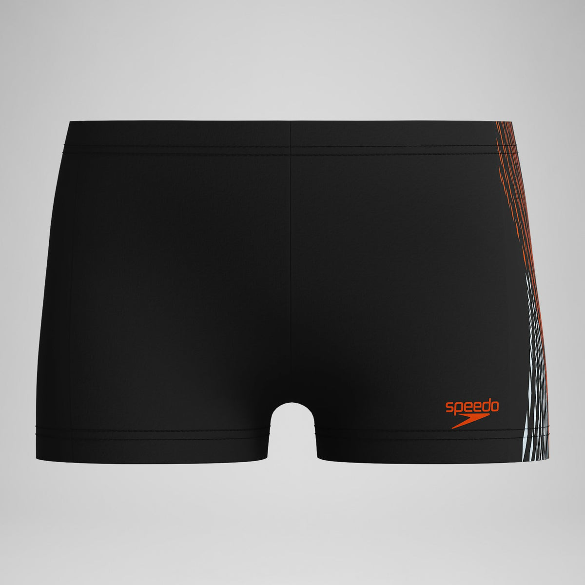 Boys' Plastisol Placement Aquashorts Black/Red | Speedo