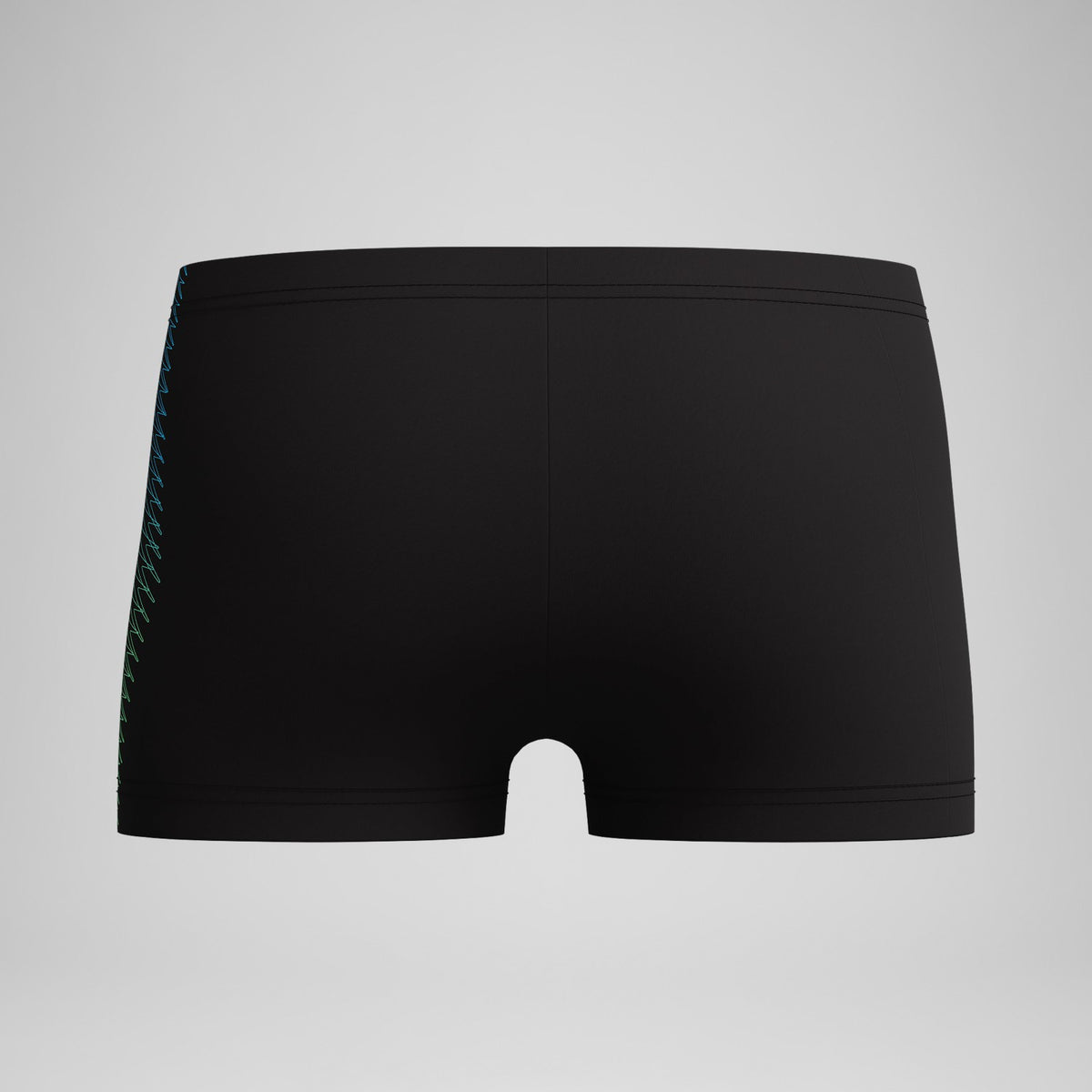 Boys Plastisol Placement Aquashorts Black/Green | Speedo
