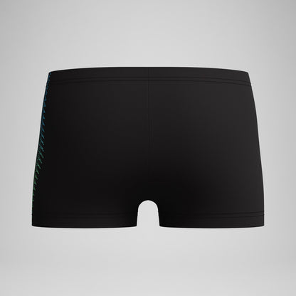 Boys Plastisol Placement Aquashorts Black/Green | Speedo