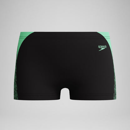 Boys Hyperboom Splice Aquashorts Black/Green | Speedo