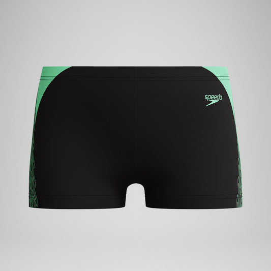 Boys Hyperboom Splice Aquashorts Black/Green | Speedo