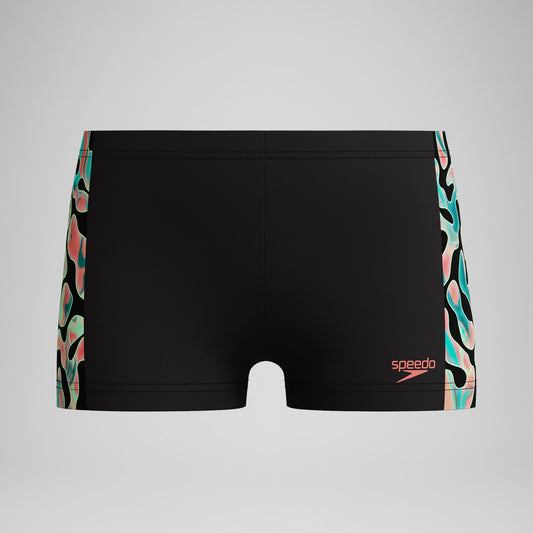 Boys Panel Aquashorts Black/Orange | Speedo