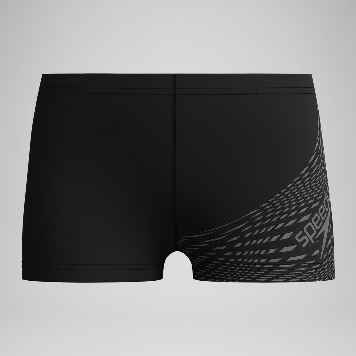 Boys' Medley Logo Aquashorts Black/Grey | Speedo