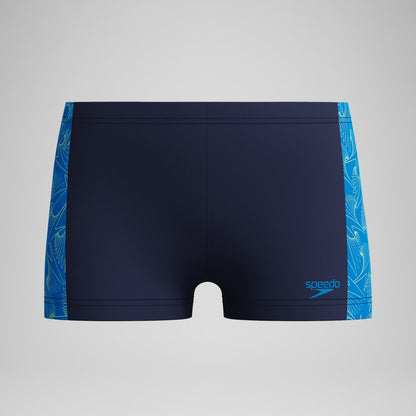 Boys Hyperboom Panel Aquashorts Navy/Blue | Speedo