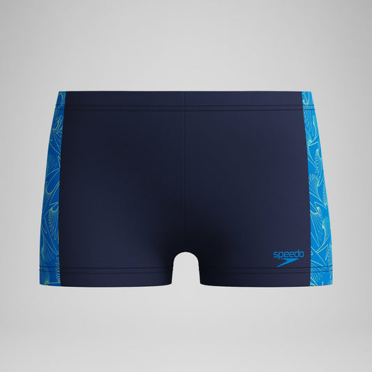 Boys Hyperboom Panel Aquashorts Navy/Blue | Speedo