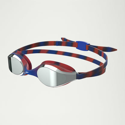 Junior Hyper Flyer Mirror Goggles Navy/Red/Grey | Speedo