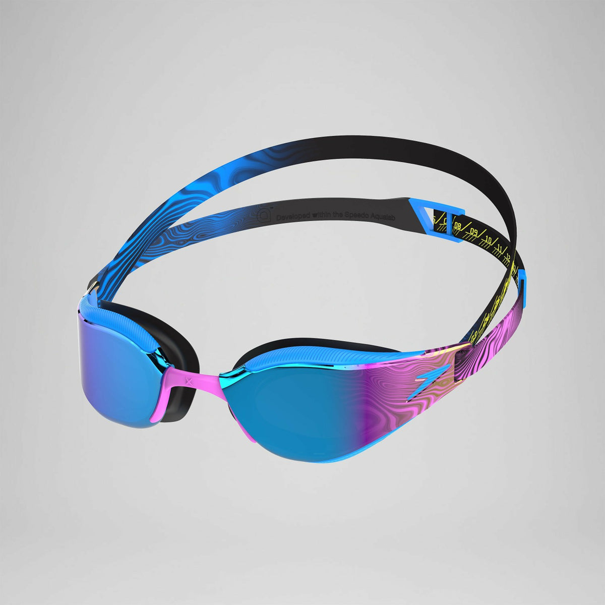 Adult Fastskin Hyper Elite Mirror Goggles Blue/Purple | Speedo
