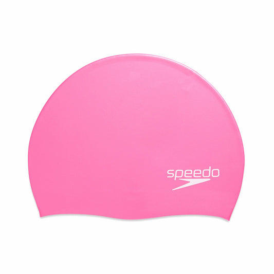 Adult Elastomeric Solid Silicone Cap Pink | Speedo