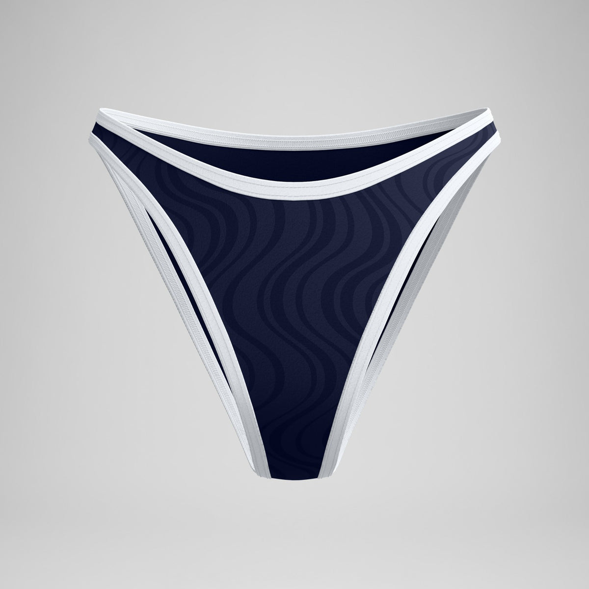 Jetstream Texture Scoop Bikini Bottom Navy/White | Speedo